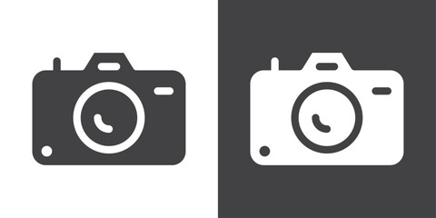 Camera icon Thin line illustration set