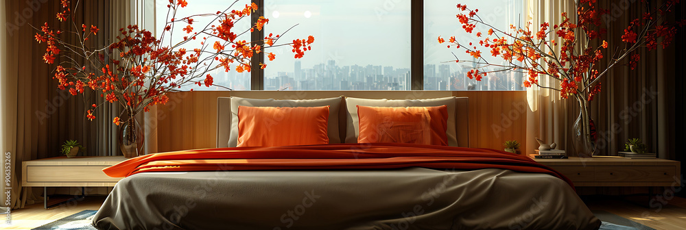 Aufkleber interior designed according feng shui principles creating a balanced and harmonious environment with