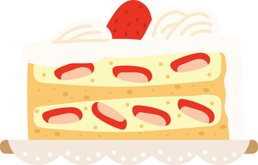 Strawberry pastry For culinary