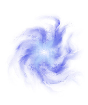 Magic spell or energetic arcane magical enchanted portal as png overlay for fantasy books, magic games or RPG. 
