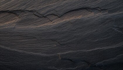 Panorama of Dark grey black slate background or texture. Black granite slabs background