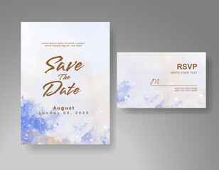 Wedding Abstract Background Invitation Art Template