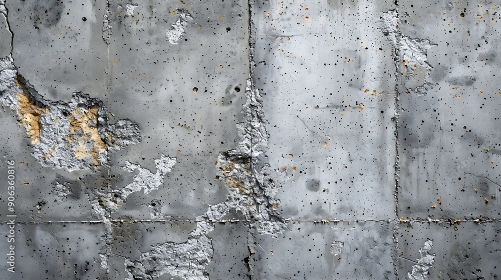 Aufkleber concrete wall gray color background for design : generative ai
