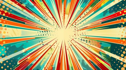 Fototapeta premium Abstract Colorful Burst Background.