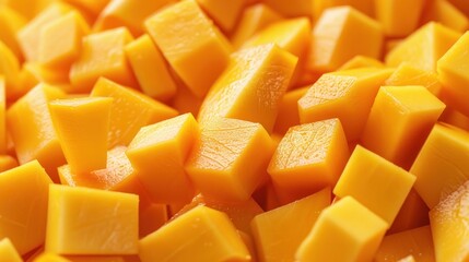 Close-up of Diced Mango