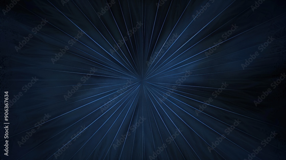 Poster a dark blue background with a subtle, starburst pattern emanating from the center. the striking and 