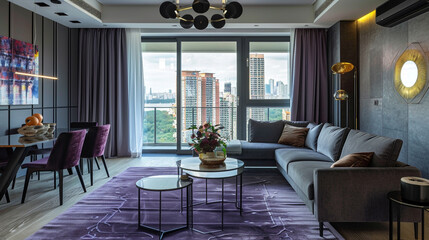 A beautifully designed interior space showcasing modern and stylish decor