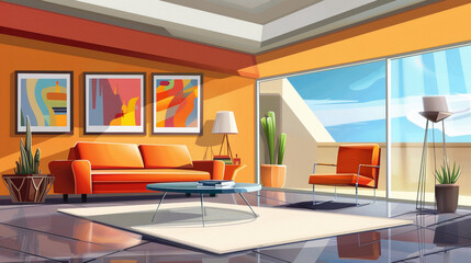 A beautifully designed interior space showcasing modern and stylish decor