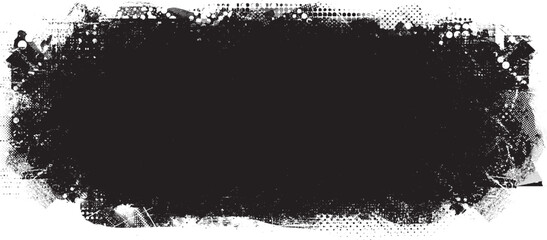 Glitch distorted grange shape . Noise grungy logo . Trendy defect error shapes . Glitched frame .Grunge textured . Distressed effect .Vector shapes