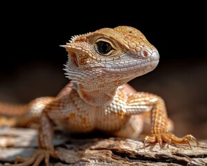 Obraz premium Close-Up Portrait of a Lizard