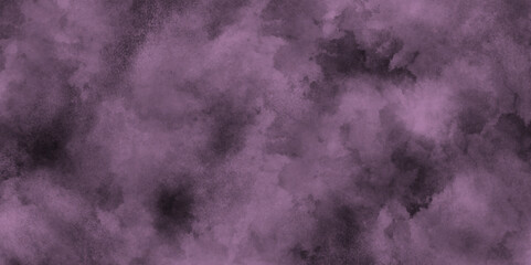 Soft and cloudy grainy grunge texture, abstract color pink or purple texture background on black canvas with smoke, Soft and cloudy watercolor stain of pink paint texture, brush painted watercolor.