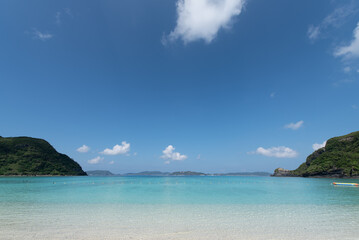 渡嘉敷島　渡嘉志久ビーチ　砂浜