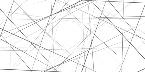 Random chaotic lines. Abstract geometric pattern. Outline monochrome texture.  Modern, contemporary art-like illustration