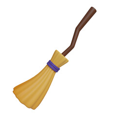 brown hexenbesen 3d illustration