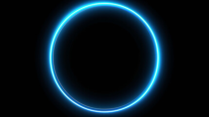 Obraz premium Vibrant Neon Circle Background with Radiant Glowing Light Effects