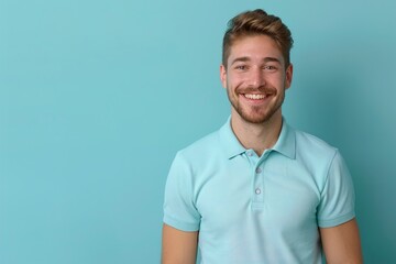Fototapeta premium A Portrait of a blissful caucasian man