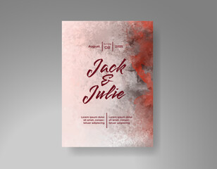 Wedding Abstract Background Invitation Art Template