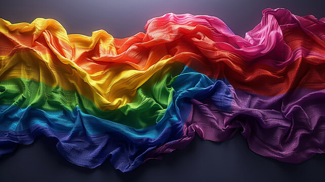 Beautiful Rainbow flag National Coming Out Day