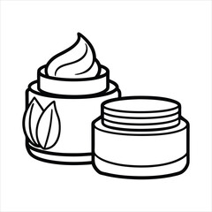 2 Face creams and moisturizers for skincare illustration vector