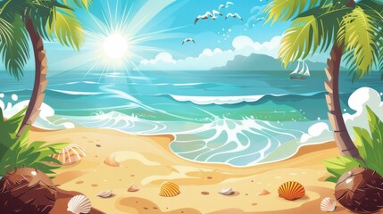 Fototapeta premium Tropical Beach Paradise.