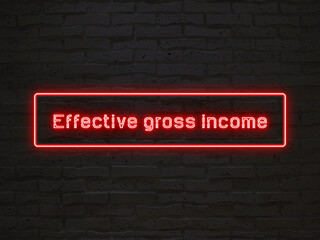 Effective gross income のネオン文字