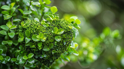 In 2025, businesses aim to achieve success while caring for the environment. A green heart represents sustainable growth and development.