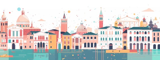 Padua Italy Vector Illustration With