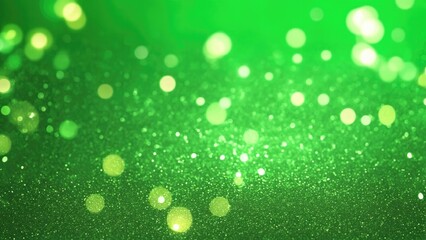Obraz premium New Green Bokeh Glowing glitter lights Wallpaper Background