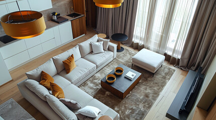 A beautifully designed interior space showcasing modern and stylish decor