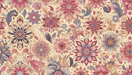 seamless pattern with flowers