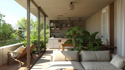 Fototapeta premium A beautifully designed interior space showcasing modern and stylish decor