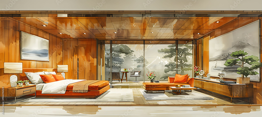 Poster interior strategic space planning creating functional and efficient layouts in a small urban studio 