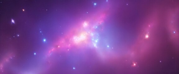 Fototapeta premium Nebula and galaxies in space Abstract cosmos background