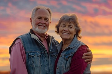 Fototapeta premium A Portrait of a smiling multicultural couple