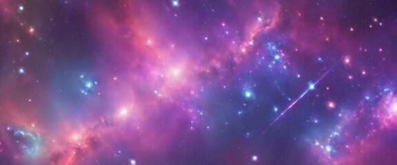 Fototapeta premium Nebula and galaxies in space Abstract cosmos background
