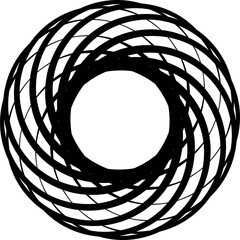Circle overlapping infographic, also interlocked round simple style, diagram, web, data