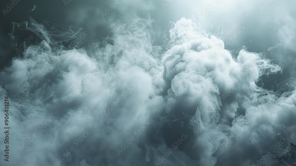 Poster dense clouds of smoke creating a mysterious and moody atmosphere
