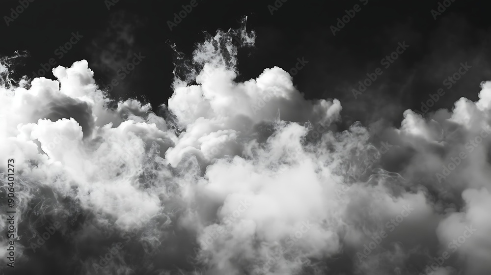 Poster dense clouds of smoke creating a mysterious and moody atmosphere