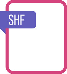 SHF File rectangular icon