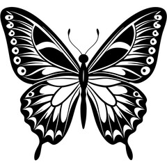 Butterfly vector silhouette, vector of butterfly design, Butterfly icon