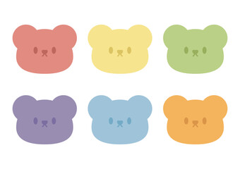 Jelly bears fruit gummy. Character Illustrator vector design.