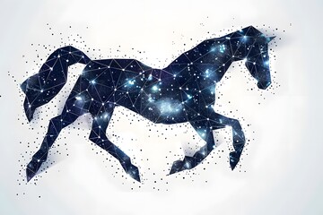 Celestial Horse: A Cosmic Representation of Grace and Power