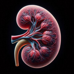  Close-Up of Human Kidney Structure