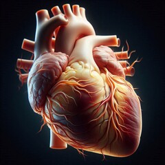 High-Resolution Close-Up of Human Heart