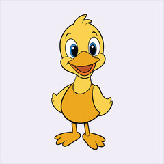 Cute duck art vector