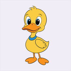 Cute duck art vector