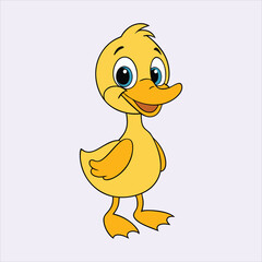 Cute duck art vector