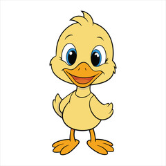 Cute duck art vector