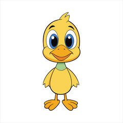 Cute duck art vector