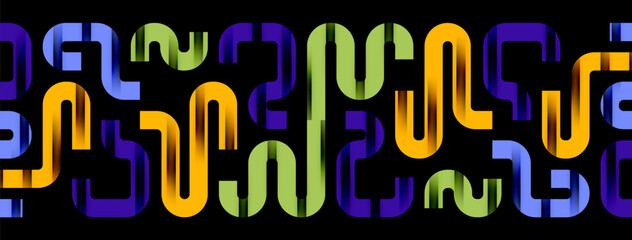 Lines, abstract letter style design background. Geometric vector Illustration For Wallpaper, Banner, Background, Card, Book Illustration, landing page